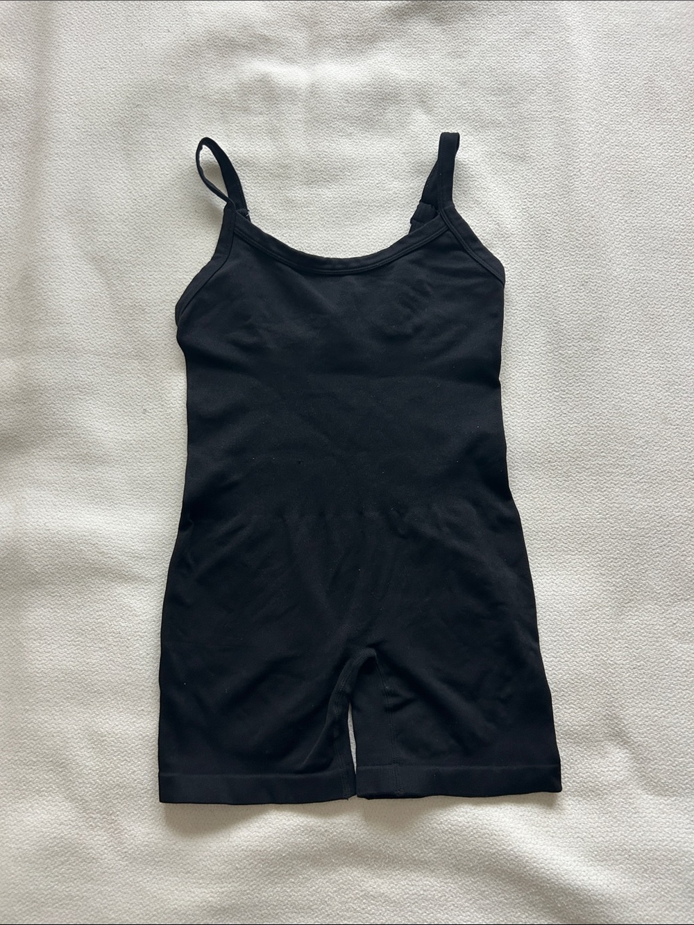 Black Sleeveless Unitard Romper